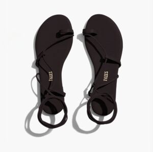 5/5.5 TKEES Jo Lace-up Sandals in Bleeker Deep Chocolate Brown, EU 36